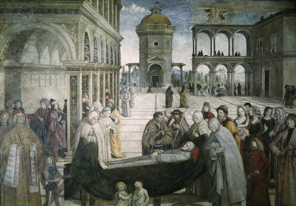Pinturicchio, Begräbnis Hl.Bernhardin a Pinturicchio