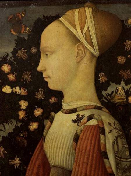 Portrait of Ginevra d'Este a Pisanello