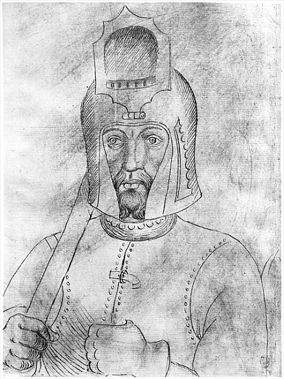 Soldier wearing a visored helmet, from the The Vallardi Album a Pisanello