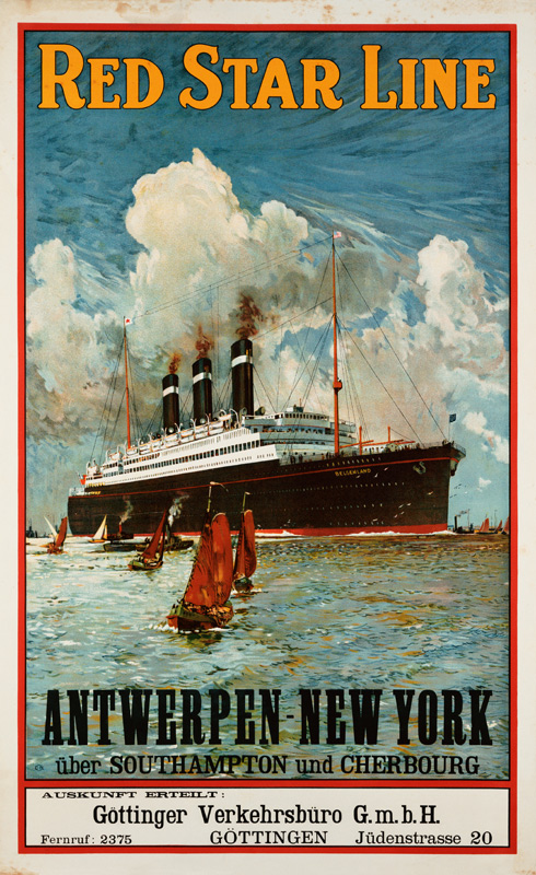 Red Star Line, Antwerpen-New York a Poster d'autore