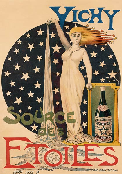 Vichy, Source Des Etoiles a Poster d'autore
