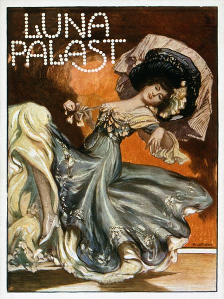 Announcement for a Viennese pleasure -- establishment. Poster of R. Cermela. a Poster d'autore