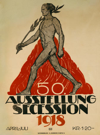 Ausstellung Secession, 1918 a Poster d'autore