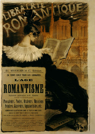 Librairie Romantique a Poster d'autore