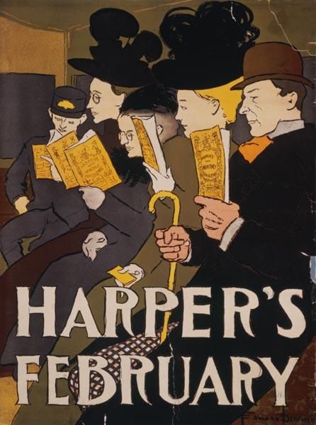 Harper of February of Edward Penfield