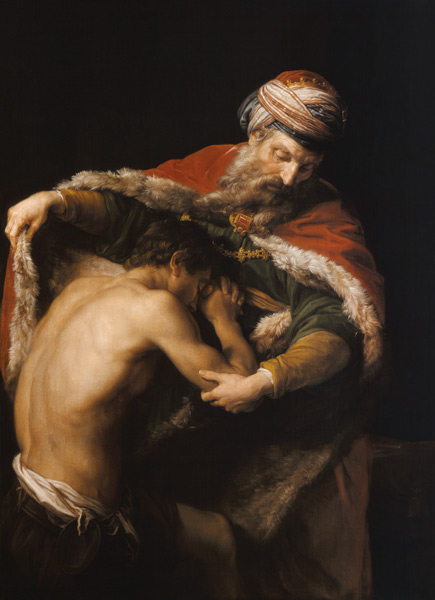 Homecoming of the Prodigal Son a Pompeo Girolamo Batoni