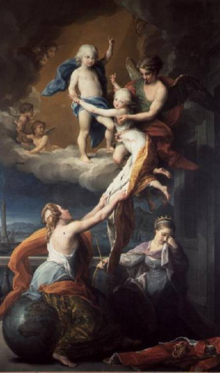 Allegory of the death of the children of Ferdinand IV (1751-1825) a Pompeo Girolamo Batoni