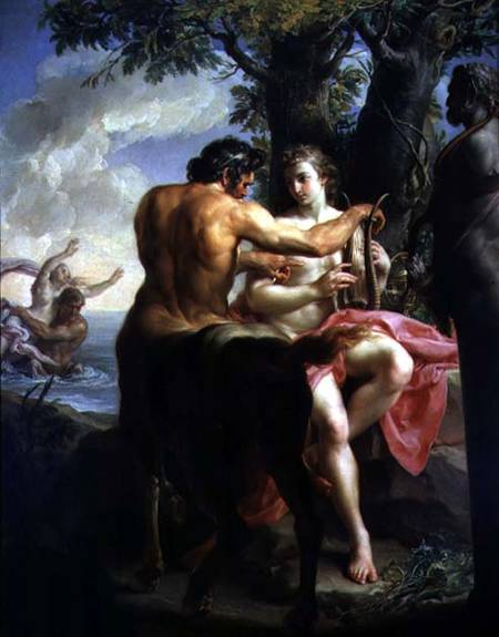 The Education of Achilles by Chiron a Pompeo Girolamo Batoni