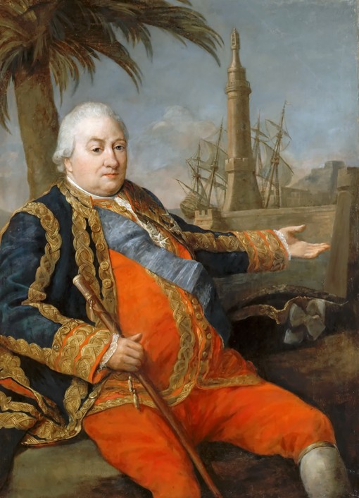 Pierre André de Suffren de Saint Tropez (1729-1788) a Pompeo Girolamo Batoni