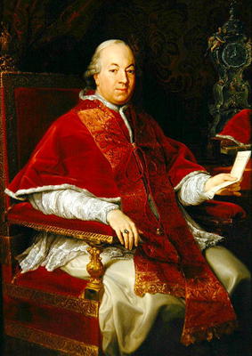 Pope Pius VI (1717-99) c.1775-76 (oil on canvas) a Pompeo Girolamo Batoni