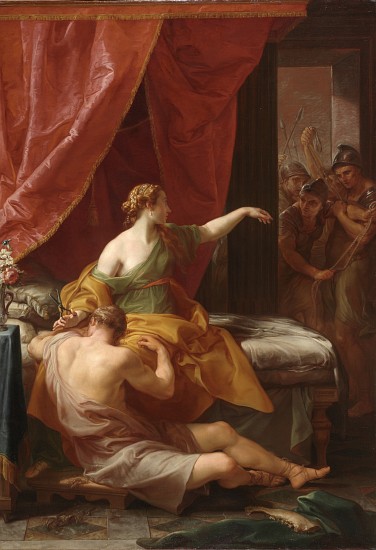 Samson and Delilah a Pompeo Girolamo Batoni