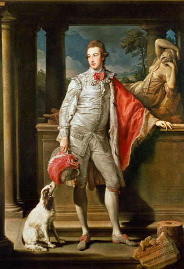 Thomas William Coke, (1752-1842) later 1st Earl of Leicester (of the Second Creation) a Pompeo Girolamo Batoni