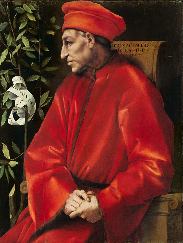 Bildnis von Cosimo de  Medici d.Ä. a Pontormo,Jacopo Carucci da