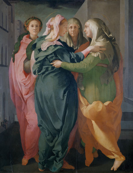 The Visitation a Pontormo,Jacopo Carucci da