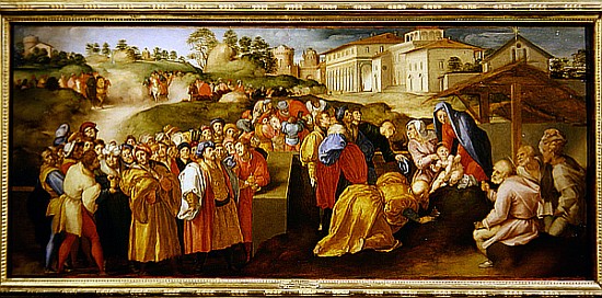 Adoration of the Magi, known as the ''Benintendi Epiphany'' a Pontormo,Jacopo Carucci da