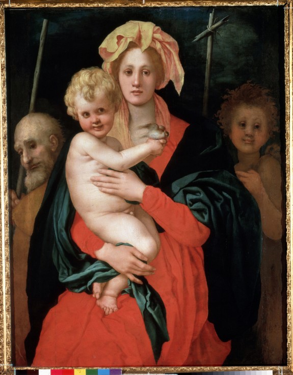 Madonna and Child with Saint Joseph and John the Baptist a Pontormo,Jacopo Carucci da