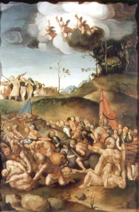 The Martyrdom of the Ten Thousand a Pontormo,Jacopo Carucci da