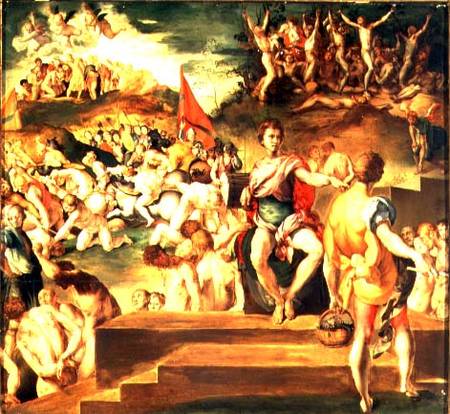 The Martyrdom of the Theban Legion a Pontormo,Jacopo Carucci da