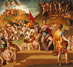 Das Martyrium der Thebanischen Legion. a Pontormo,Jacopo Carucci da