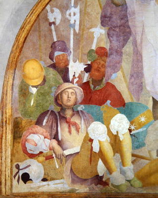 The Resurrection, lunette from the fresco cycle of the Passion, 1523-26 (fresco) (detail of 94726) a Pontormo,Jacopo Carucci da