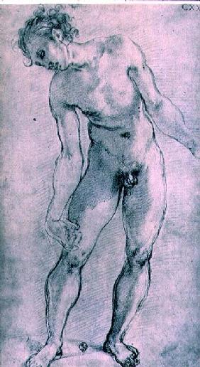 Study of a male figure for the 'Deposition' altarpiece in the Capella Capponi, Santa Felicita, Flore