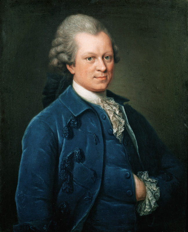 Portrait of Gotthold Ephraim Lessing a Portraitmaler (18.Jh.)