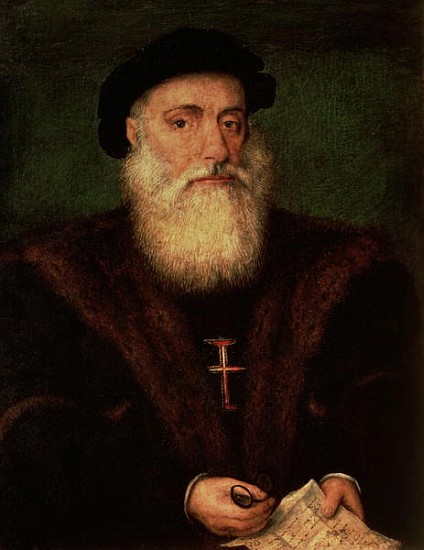 Portrait presumed to be of Vasco da Gama (1469-1524) c.1524 a Portuguese School