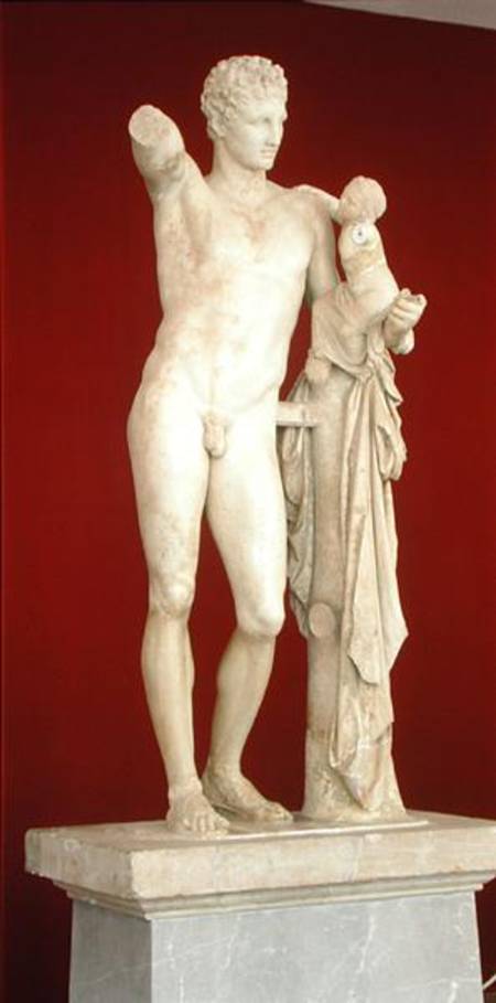 Statue of Hermes and the Infant Dionysus a Praxiteles