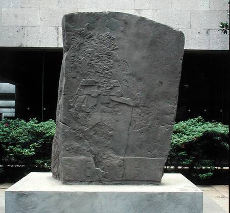 The Stela of La Mojarra, stela 1, late preclassic period, AD c.143-156, Veracruz, Mexico a Pre-Columbian