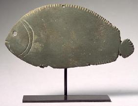 Tilapia fish palette, Late Naqada II-III Period, c.3300-3000 BC (green schist)