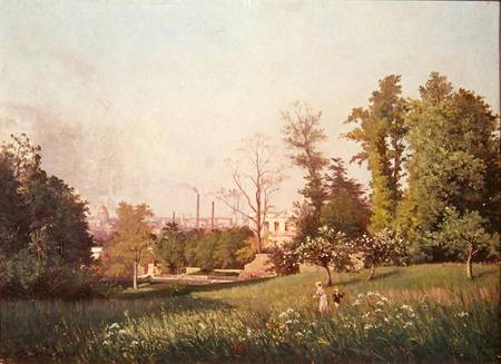 In the Park at Issy-les-Moulineaux a Prosper Galerne