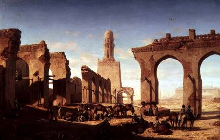 Ruins of the Mosque of the Caliph El Haken, Cairo a Prosper Marilhat