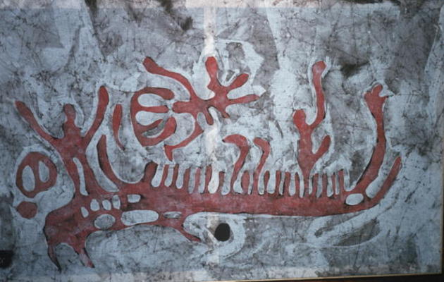 Scene with boat, Bronze Age (rock painting) a Protohistoric
