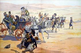 Napoleon (1769-1821) and his Troops in the Desert during the Egyptian Campaign, illustration from 'B