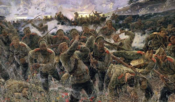 The bayonet fighting a Pyotr Pavlovich Karyagin