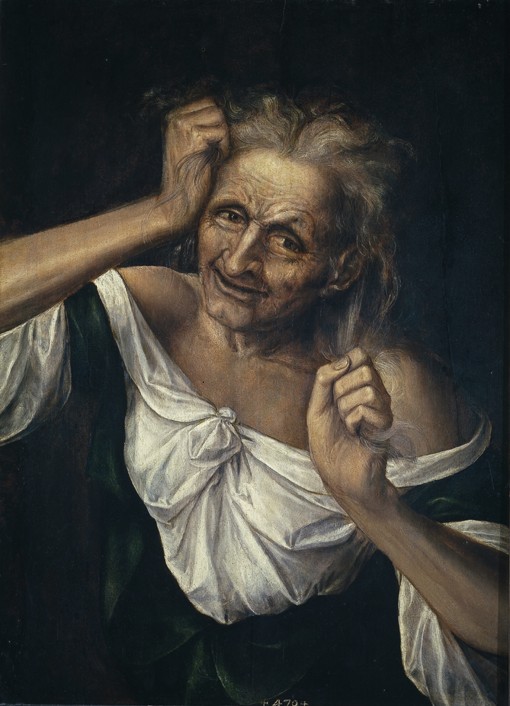 Old Woman Tearing at her Hair a Quentin Massys