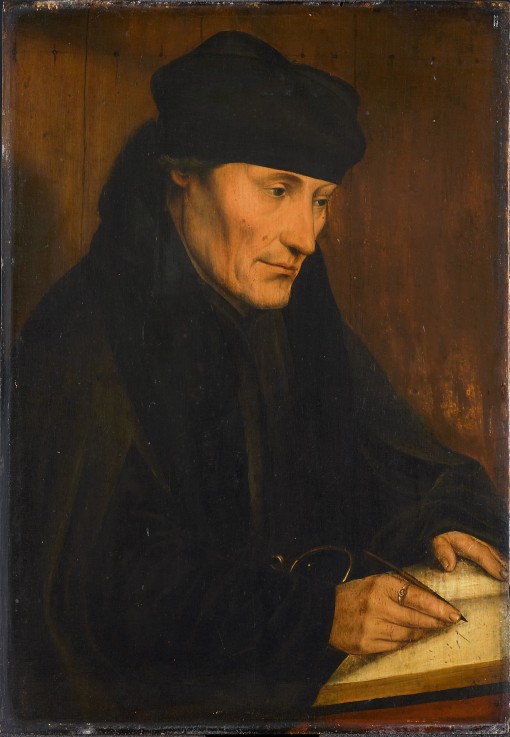 Portrait of Erasmus of Rotterdam (1467-1536) a Quentin Massys