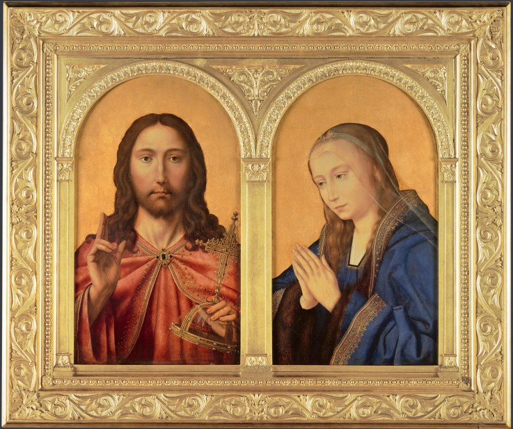 Diptych: Christ and the Virgin a Quentin Massys