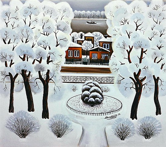 Winter Day, 1978 (oil on canvas)  a Radi  Nedelchev
