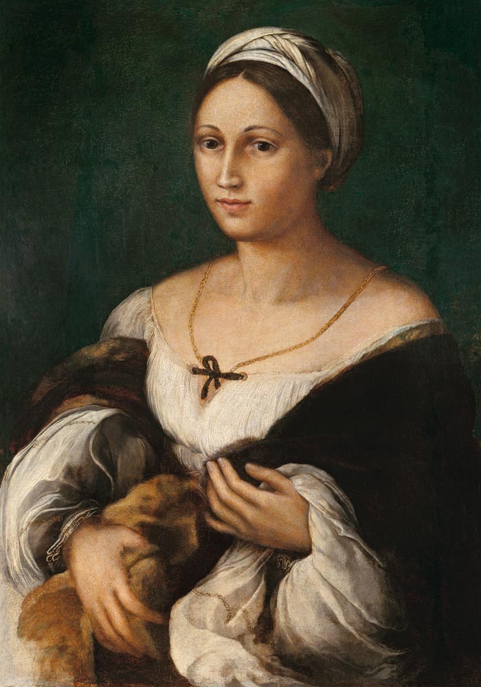Bildnis einer jungen Frau (Donna Velata) a Raffaello Sanzio