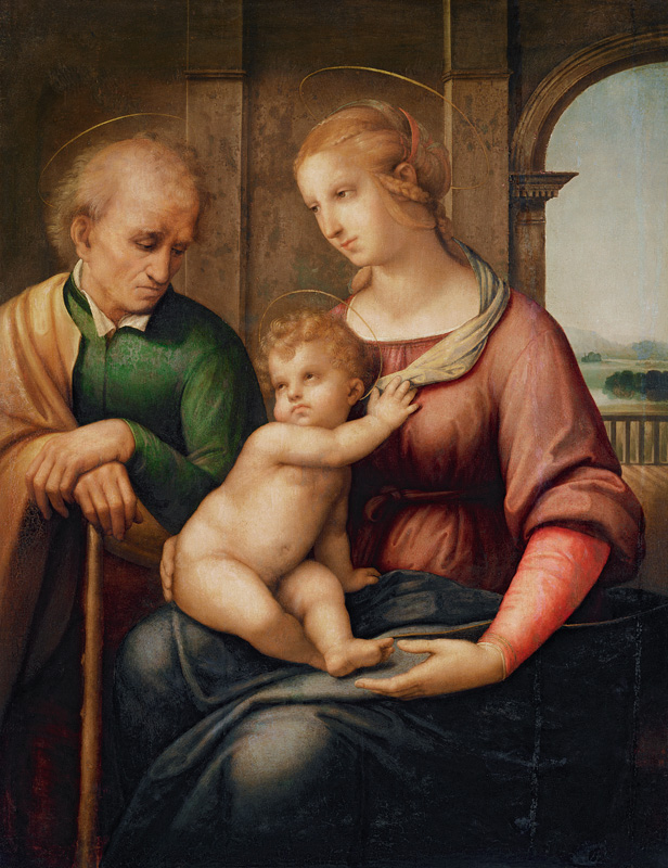 Holy Family a Raffaello Sanzio