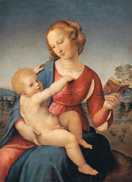 Maria with the Christuskind (Madonna Colonna) a Raffaello Sanzio