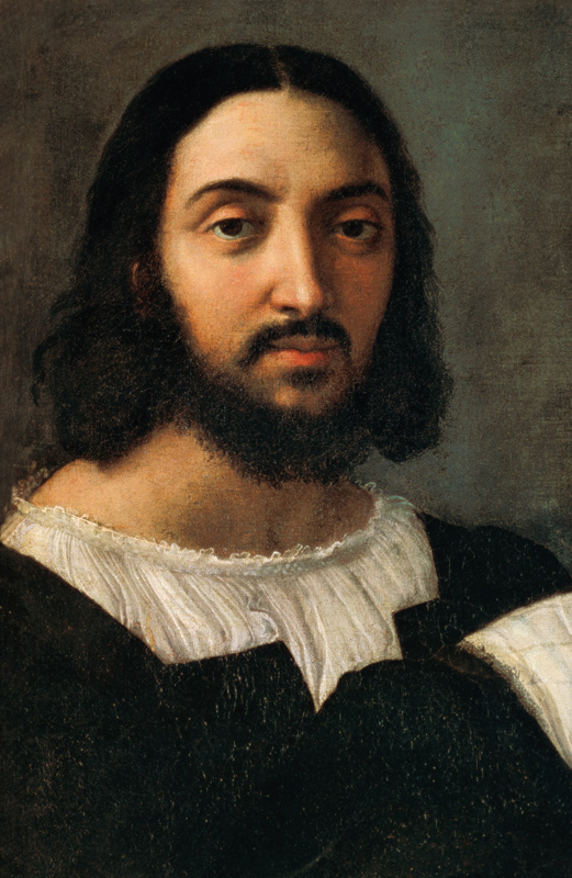 Self-portrait (detail from the double portrait) a Raffaello Sanzio