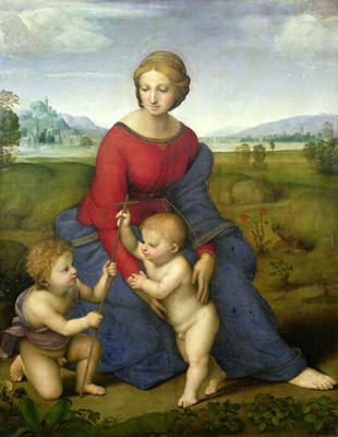 Madonna in the Meadow, 1505 or 1506 (panel) a Raffaello Sanzio