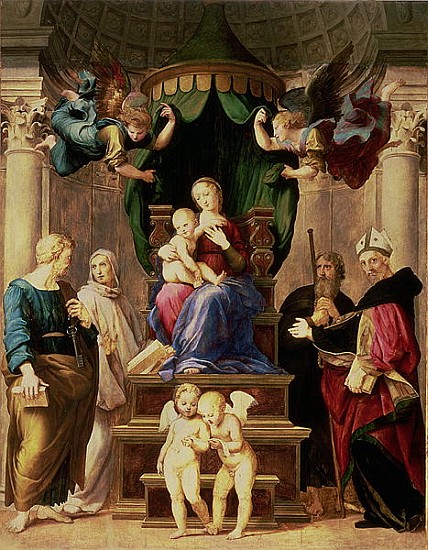 Madonna of the Baldacchino a Raffaello Sanzio