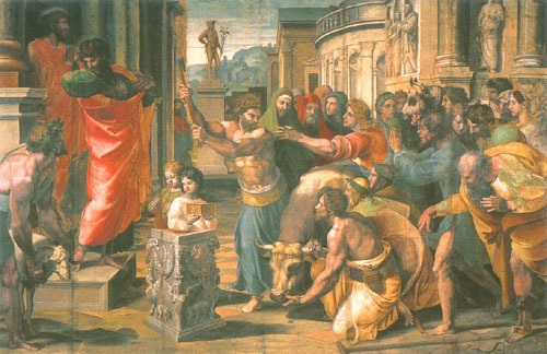 The victim of Lystra a Raffaello Sanzio