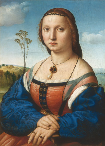 Portrait of Maddalena Doni a Raffaello Sanzio