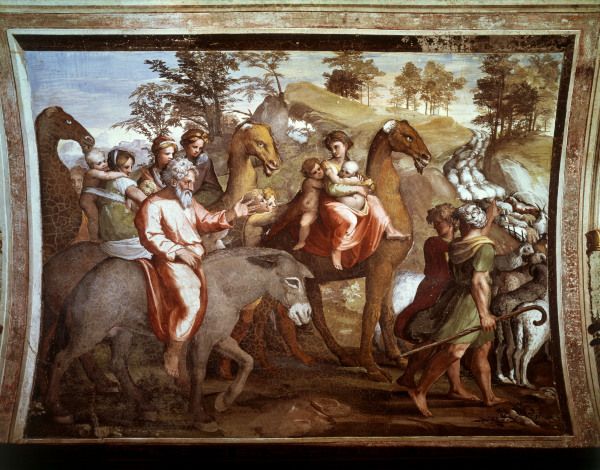 Raphael / Jacob s flight / Fresco a Raffaello Sanzio