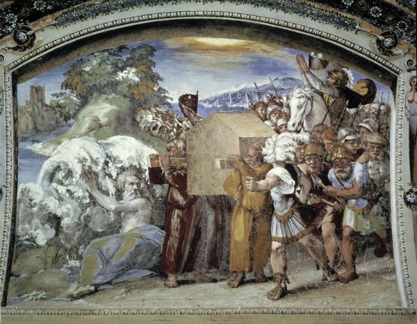 Raphael / The crossing of the Jordan a Raffaello Sanzio