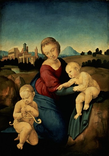 The Esterhazy Madonna, c.1507-08 (tempera & oil on poplar panel) a Raffaello Sanzio